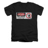 Jurassic Park V-Neck T-Shirt - Electric Fence Sign