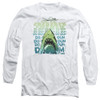 Image for Jaws Long Sleeve T-Shirt - Da Dum on White