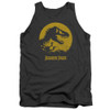 Image for Jurassic Park Tank Top - T-Rex Sphere on Charcoal