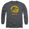 Image for Jurassic Park Long Sleeve T-Shirt - T-Rex Sphere on Charcoal