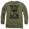 Image for The Three Stooges Long Sleeve T-Shirt - Moe Money