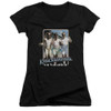 Image for The Three Stooges Girls V Neck T-Shirt - Knucklesheads on Vacation