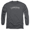 Image for The Three Stooges Long Sleeve T-Shirt - Metallic Logo