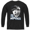 Image for The Three Stooges Youth Long Sleeve T-Shirt - Moe Face