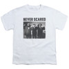 Image for The Three Stooges Youth T-Shirt - Never Scared