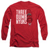 Image for The Three Stooges Long Sleeve T-Shirt - Three Dumb Nyuks