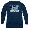 Image for The Three Stooges Long Sleeve T-Shirt - Three Squares