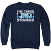 Image for The Three Stooges Crewneck - Three Squares