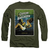 Image for Universal Monsters Long Sleeve T-Shirt - Creature One Sheet on Green