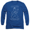 Image for Sesame Street Long Sleeve T-Shirt - Simple Cookie on Blue