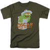 Image for Sesame Street T-Shirt - Flat Oscar