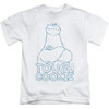 Image for Sesame Street Kids T-Shirt - Tough Cookie on White