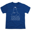 Image for Sesame Street Youth T-Shirt - Tough Cookie on Blue