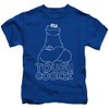 Image for Sesame Street Kids T-Shirt - Tough Cookie on Blue