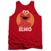 Image for Sesame Street Tank Top - Elmo Scribble on Red