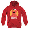 Image for Sesame Street Youth Hoodie - Elmo Scribble on Red