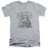 Image for Sesame Street V-Neck T-Shirt Simple Street on Grey