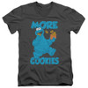 Image for Sesame Street V-Neck T-Shirt More Cookies