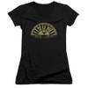 Image for Sun Records Girls V Neck T-Shirt - Tattered Logo