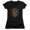Image for Sun Records Girls V Neck T-Shirt - Scroll Around Rooster