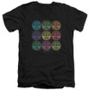 Image for Sun Records V-Neck T-Shirt Rocking Color Block