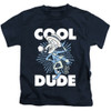 Image for The Year Without Santa Kids T-Shirt - Cool Dude on Navy