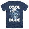 Image for The Year Without Santa Heather T-Shirt - Cool Dude on Navy
