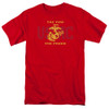 Image for U.S. Marine Corps T-Shirt - Split Tag on Red