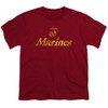 Image for U.S. Marine Corps Youth T-Shirt - Retro Logo