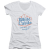 Image for White Castle Girls V Neck T-Shirt - Let's Eat