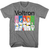 Image for Voltron Heather T-Shirt - Voltron & Color Blocks