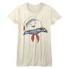 Image for The Real Ghostbusters Girls T-Shirt - Stay Puft Head on White