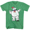 Image for The Real Ghostbusters Heather T-Shirt - Merry Mr. Stay Puft