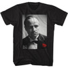 Image for The Godfather T-Shirt - Red Rose Don