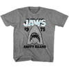 Image for Jaws Gray White Toddler T-Shirt