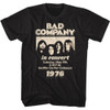 Image for Bad Company T-Shirt - In Concert Seattle Center 1976