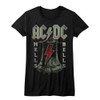 Image for AC/DC Girls T-Shirt - Hells Bells Bolt Classic