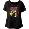 Image for AC/DC Highway to Hell Circle Juniors Dolman Top