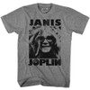 Image for Janis Joplin Heather T-Shirt - Candid Photo