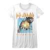 Image for Def Leppard Girls T-Shirt - Faded Pyromania