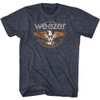 Image for Weezer Heather T-Shirt - Eagle on Navy
