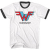 Image for Weezer - Colored Band Logo Ringer T-Shirt