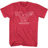 Image for Weezer Heather T-Shirt - Big 3D Logo