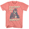 Image for Macho Man Heather T-Shirt - I'm Funky Like A Monkey