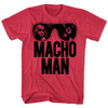 Image for Macho Man Heather T-Shirt - Ooold School on Red