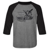 Image for Top Gun 3/4 sleeve raglan - Black