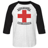 Image for Bon Jovi 3/4 sleeve raglan - Bad Medicine White