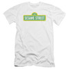 Image for Sesame Street Premium Canvas Premium Shirt - Logo on White