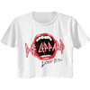 Image for Def Leppard Mouth Ladies Short Sleeve Crop Top