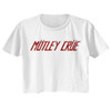 Image for Motley Crue Band Logo Ladies Short Sleeve Crop Top
